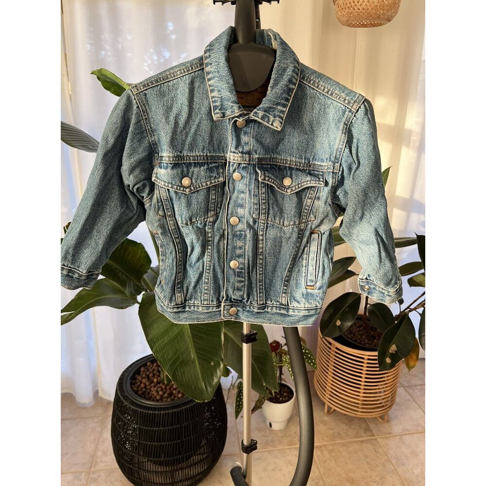 Girls Oshkosh kids blue denim jacket size 5